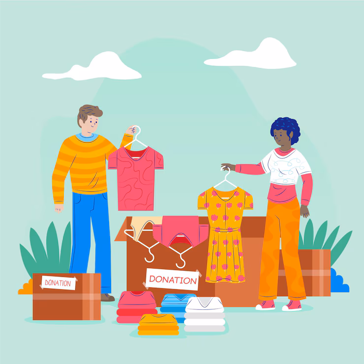 نجمع الملابس